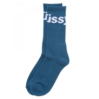 Stüssy Jacquard Logo Socks blue