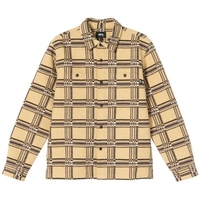 Stüssy Langley Plaid LS Shirt Yellow