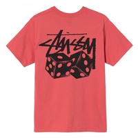 Stüssy Pair of Dice Tee pale red