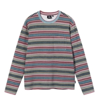 Stüssy Printed Multi Stripe LS Crew