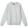 Stüssy Stock Logo Crew Heather Grey
