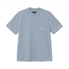 Stüssy Stock Logo SS Pocket Crew Slate