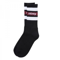Stüssy Stripe Crew Socks Black