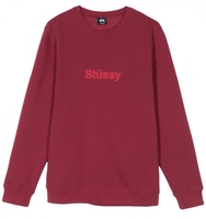 Stüssy Weld Crewneck Wine
