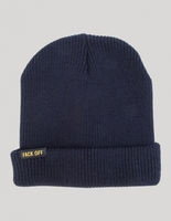 The Dudes Fack Off Beanie Navy