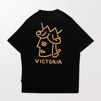 Victoria HK Queenhead Logo Tee Black