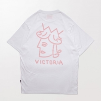 Victoria HK Queenhead Logo Tee White