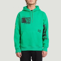 Volcom Bits Of Brain Hoodie Green