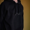 ZUPPORT stitched Tag Logo Hoody black