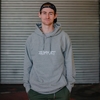 ZUPPORT stitched Tag Logo Hoody heather grey