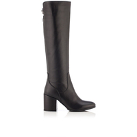 Block Heel Boots Caterina Leather Black