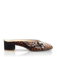 Block Heel Mules 6479