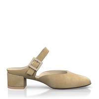 Block Heel Mules 6489