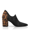 Block Heel Pointed Toe Schuhe 10568