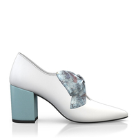 Block Heel Pointed Toe Schuhe 14453