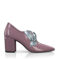 Block Heel Pointed Toe Schuhe 14456