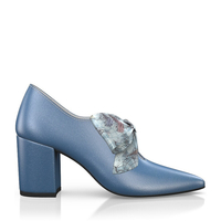 Block Heel Pointed Toe Schuhe 14825