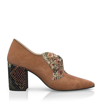 Block Heel Pointed Toe Schuhe 15160