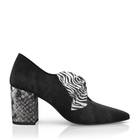 Block Heel Pointed Toe Schuhe 15166