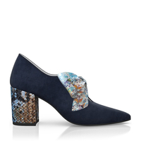Block Heel Pointed Toe Schuhe 15169