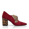 Block Heel Pointed Toe Schuhe 15172