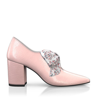 Block Heel Pointed Toe Schuhe 16413