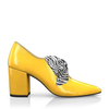 Block Heel Pointed Toe Schuhe 16449