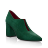 Block Heel Pointed Toe Schuhe 27689