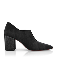 Block Heel Pointed Toe Schuhe 6499