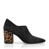 Block Heel Pointed Toe Schuhe 6504
