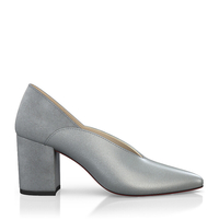 Block Heel Pointed Toe Schuhe 6511