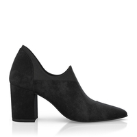 Block Heel Pointed Toe Schuhe 6517