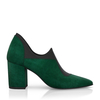 Block Heel Pointed Toe Schuhe 6518