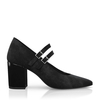 Block Heel Pointed Toe Schuhe 6520