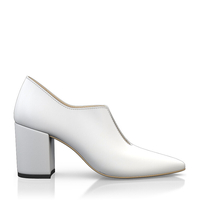 Block Heel Pointed Toe Schuhe 6523