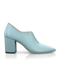 Block Heel Pointed Toe Schuhe 6524