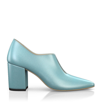 Block Heel Pointed Toe Schuhe 6527