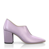 Block Heel Pointed Toe Schuhe 6529