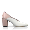 Block Heel Pointed Toe Schuhe 6536