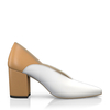 Block Heel Pointed Toe Schuhe 6538