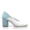 Block Heel Pointed Toe Schuhe 6540