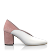 Block Heel Pointed Toe Schuhe 6542