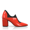 Block Heel Pointed Toe Schuhe 6548