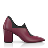 Block Heel Pointed Toe Schuhe 6552