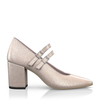 Block Heel Pointed Toe Schuhe 6554