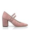 Block Heel Pointed Toe Schuhe 6558