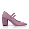 Block Heel Pointed Toe Schuhe 6563