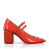 Block Heel Pointed Toe Schuhe 6566