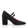 Block Heel Pointed Toe Schuhe 6629