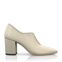 Block Heel Pointed Toe Schuhe 6646